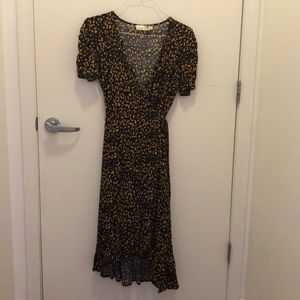 everleigh Leopard print wrap dress